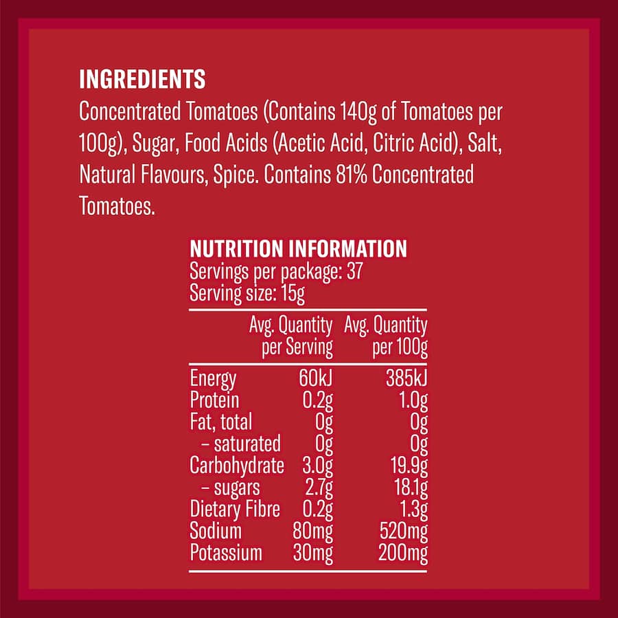 Watties Tomato Sauce Lite