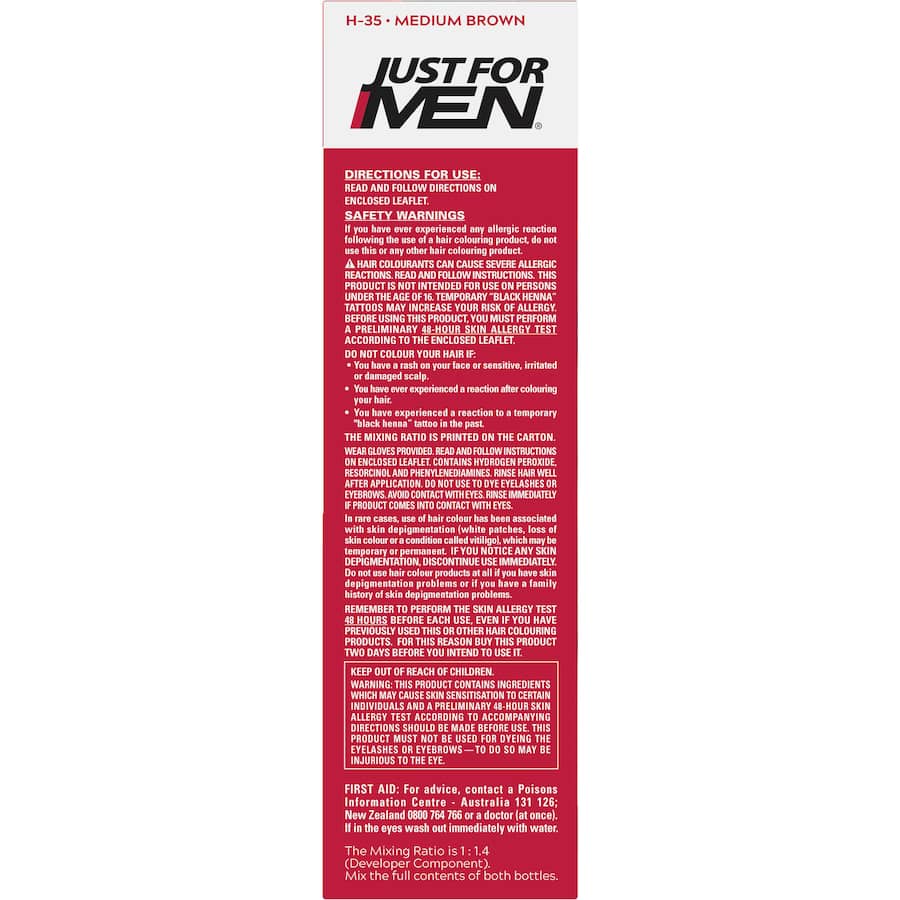 Just For Men Hair Colour Medium Brown 100g