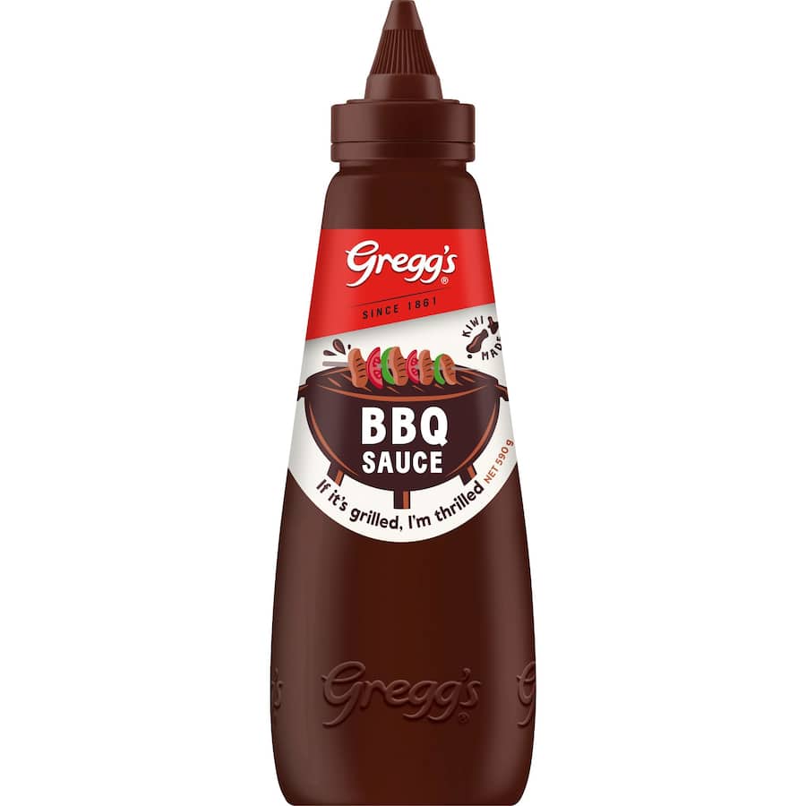Greggs BBQ Sauce Classic, a tangy and sweet condiment for grilling meats, perfect for enhancing BBQ flavors.