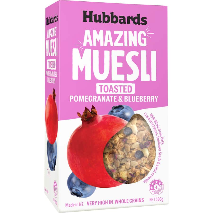 Hubbards Amazing Toasted Muesli Pomegranate & Blueberry