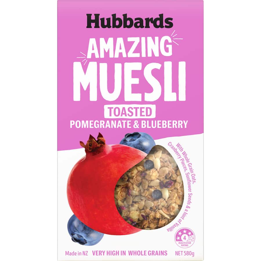 Hubbards Amazing Toasted Muesli Pomegranate & Blueberry