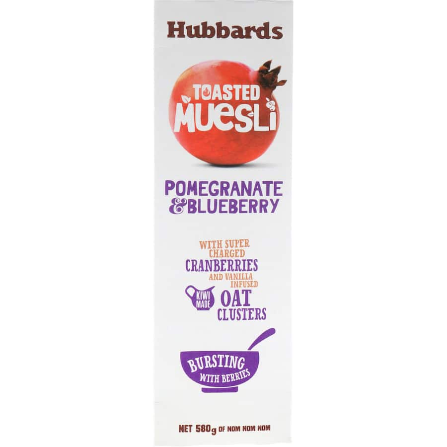 Hubbards Amazing Toasted Muesli Pomegranate & Blueberry