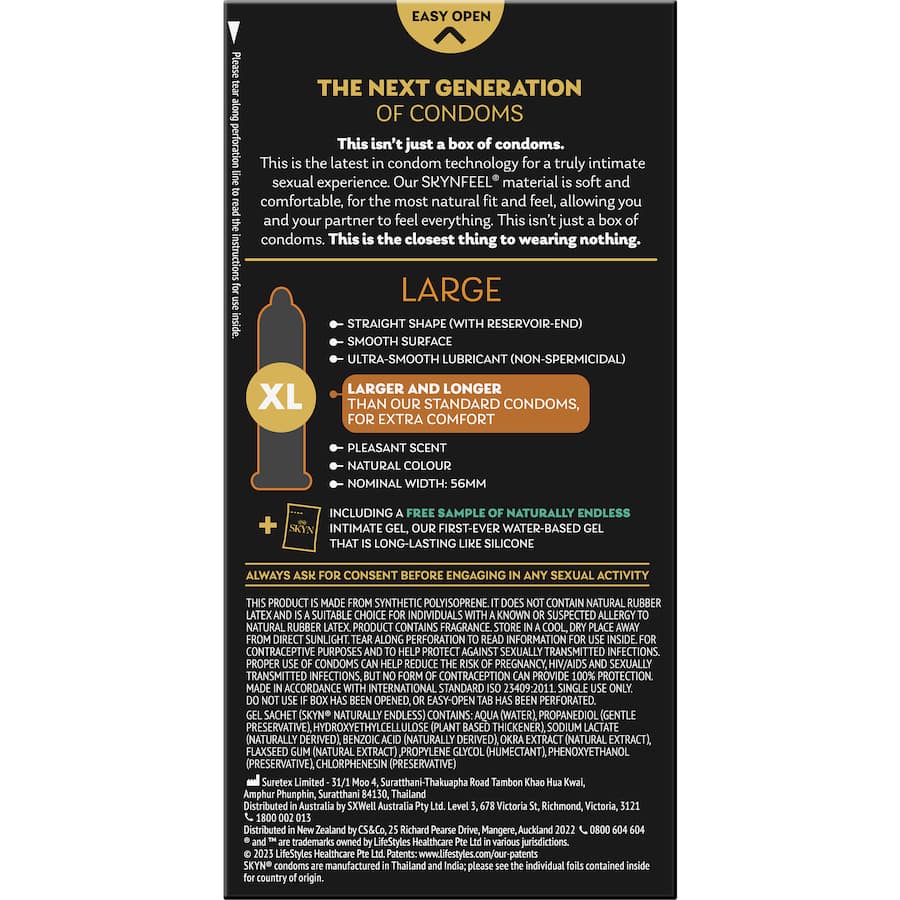 Skyn Condom Large 10ea