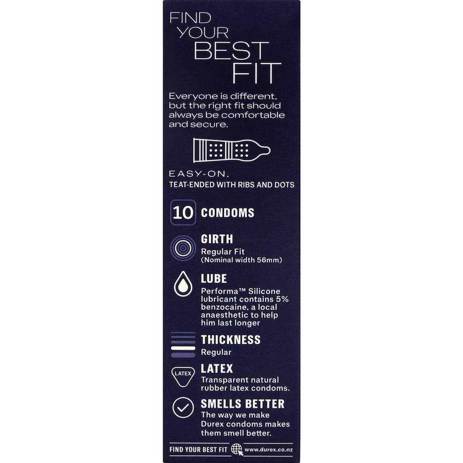 Durex Condoms Mutual Climax 10pack