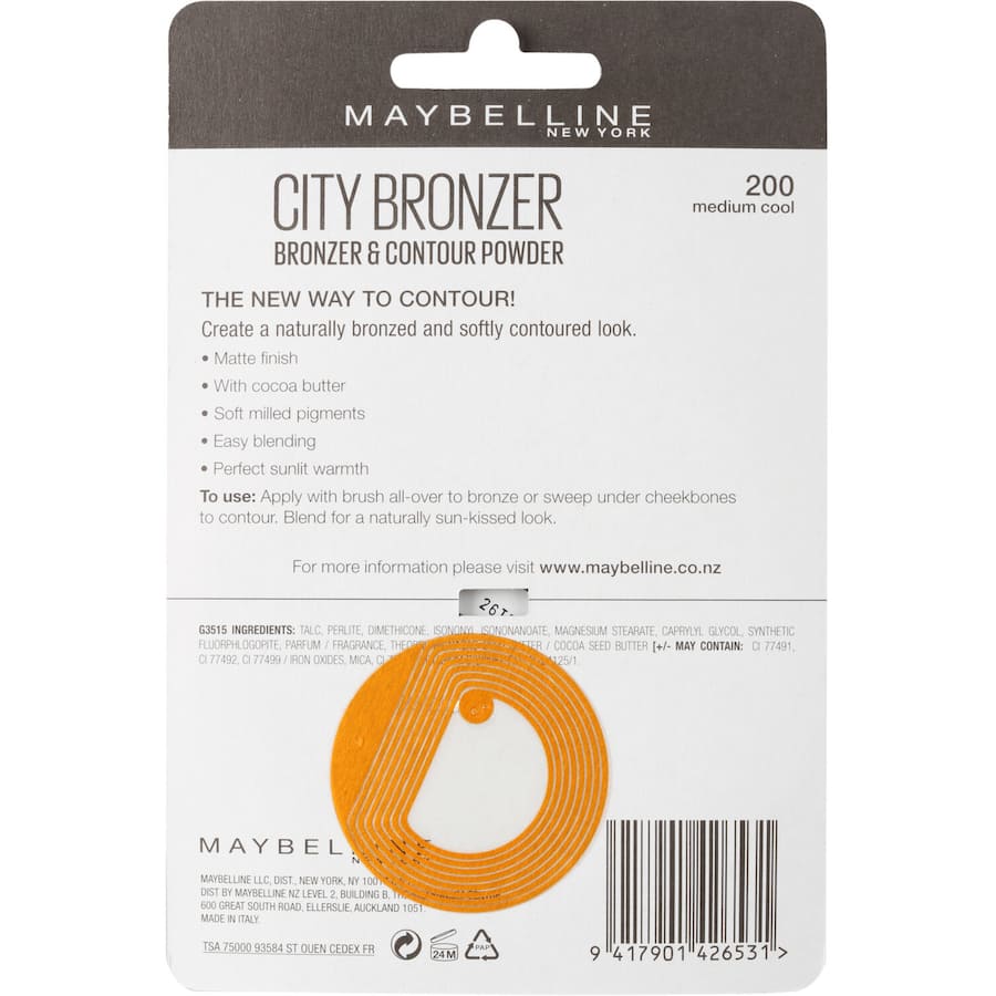 Maybelline City Bronzer Medium Cool 200 8g