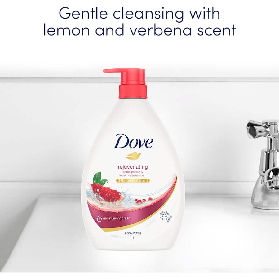Dove Body Wash Pomegranate & Lemon Verbena Pump 1L