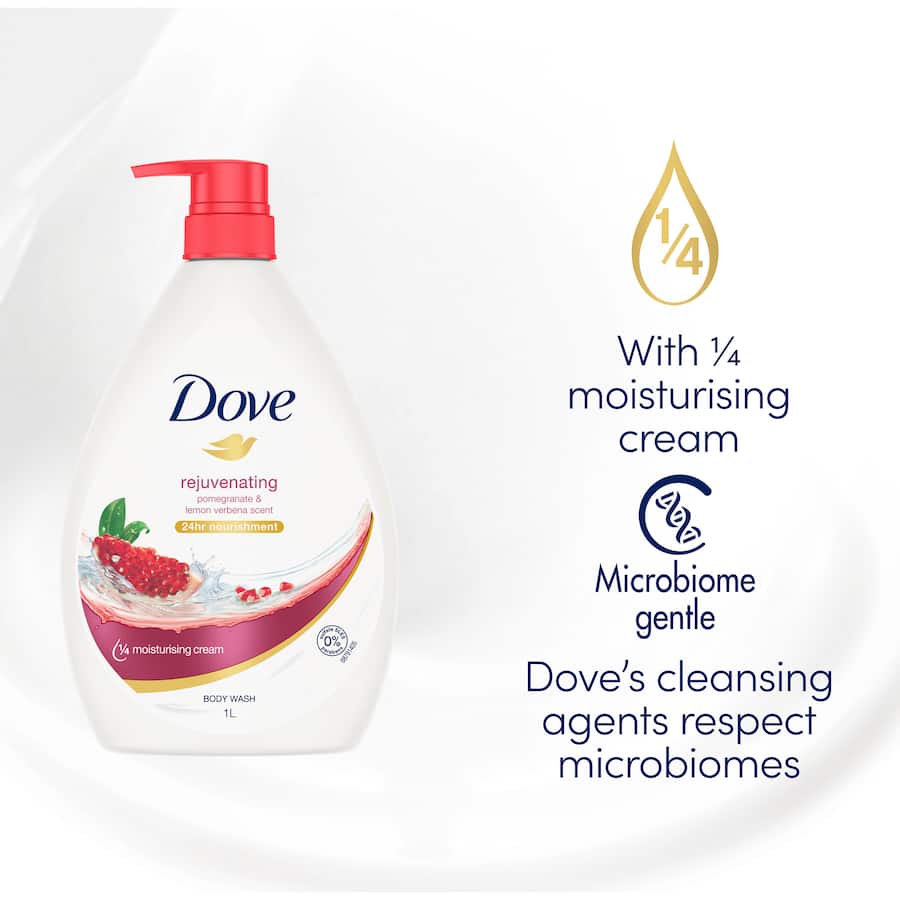 Dove Body Wash Pomegranate & Lemon Verbena Pump 1L