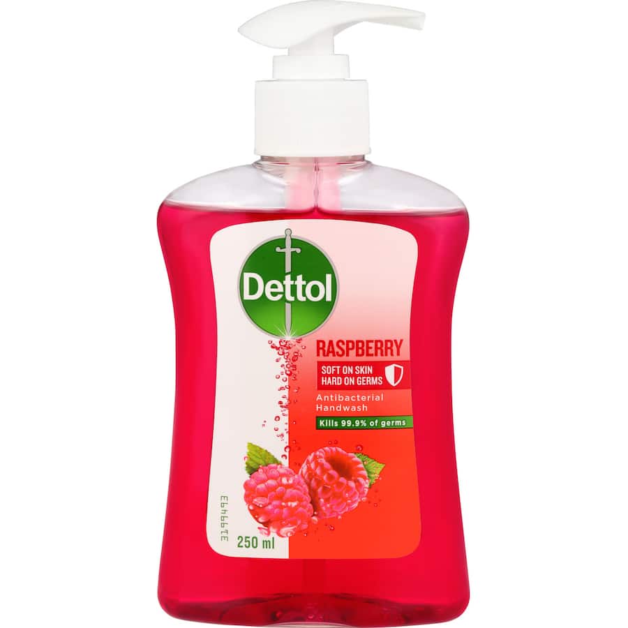 Dettol Liquid Hand Wash Raspberry Pump 250mL