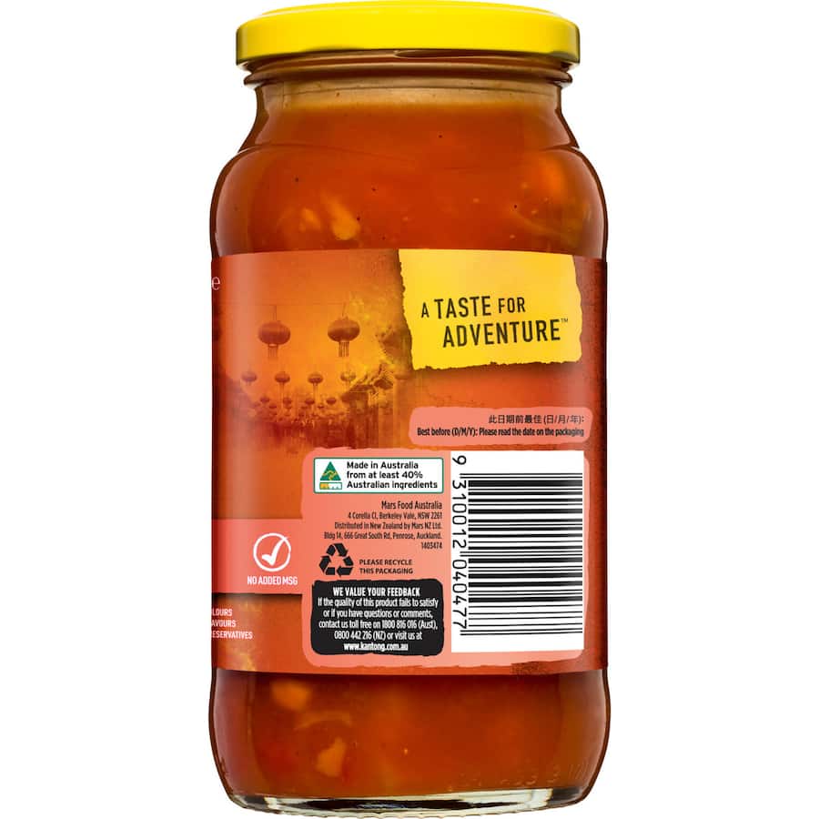 Kan Tong Stir Fry Meal Base Pineapple Sweet & Sour Jar 515g