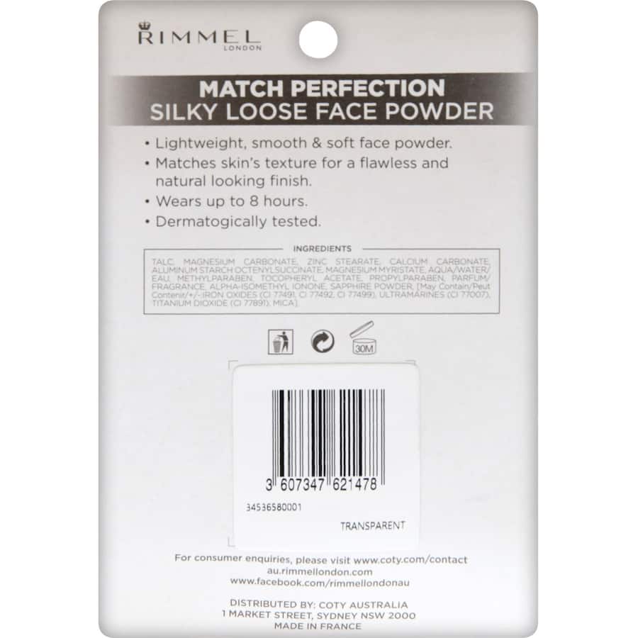 Rimmel Match Perfection Loose Powder 10g