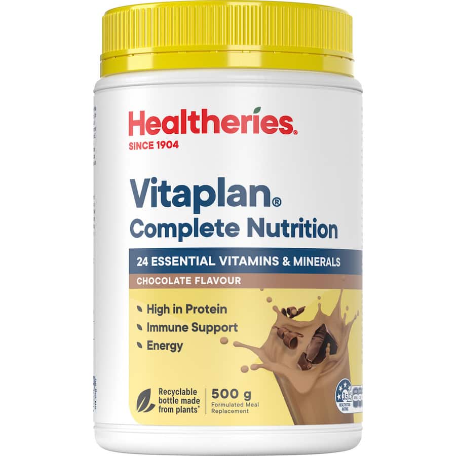 Healtheries Vitaplan Nutrition Shake Chocolate Flavoured 500g