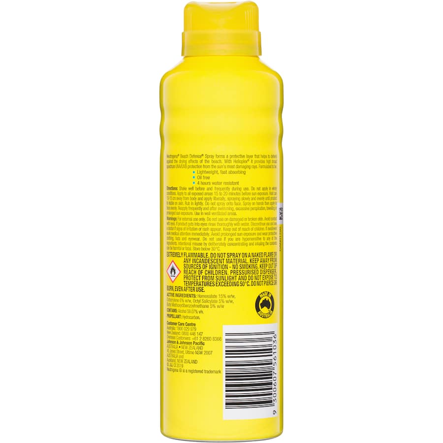 Neutrogena Beach Defence Sunscreen Spf50 Spray 184g