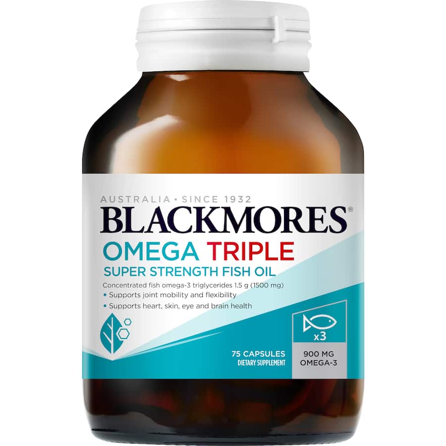 Blackmores Omega Triple Super Strength Fish Oil 75pack