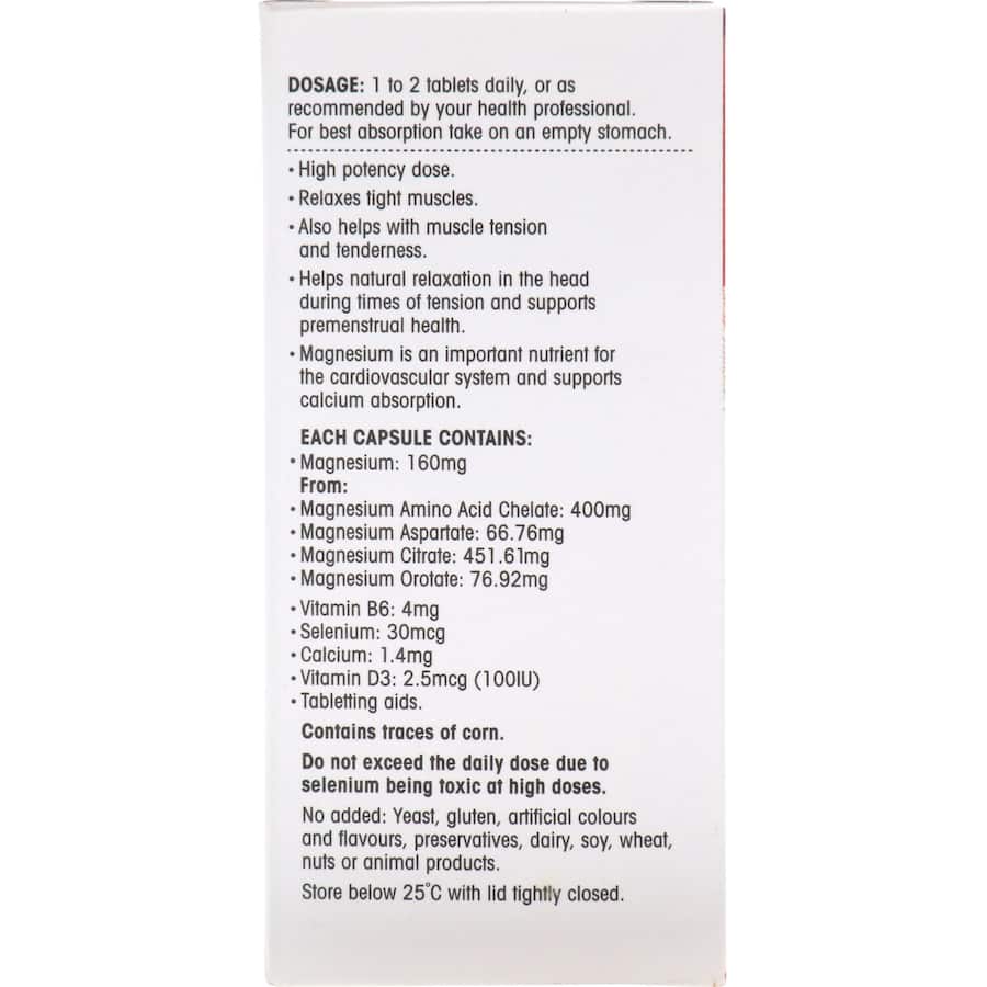 Red Seal Magnesium Forte Tablets 60pack