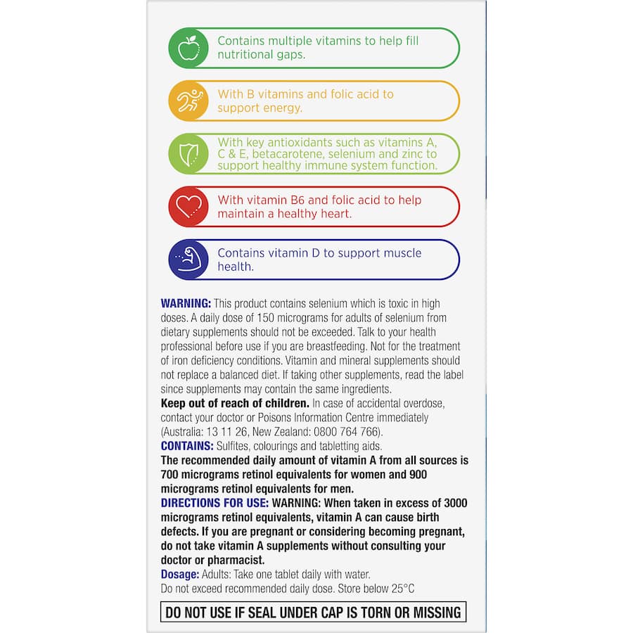 Centrum Men Daily Multivitamin, formulated for men's health with essential vitamins, minerals, antioxidants, and muscle support.