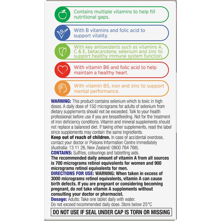 Centrum Women Daily Multivitamin: Essential nutrients for bone health, skin, nails, energy, and immune support tailored for women.