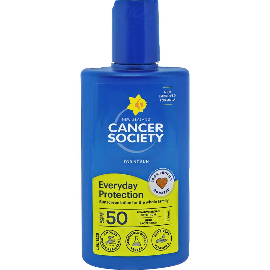 Cancer Society Everyday Sunscreen Protection Spf50 Lotion 200mL