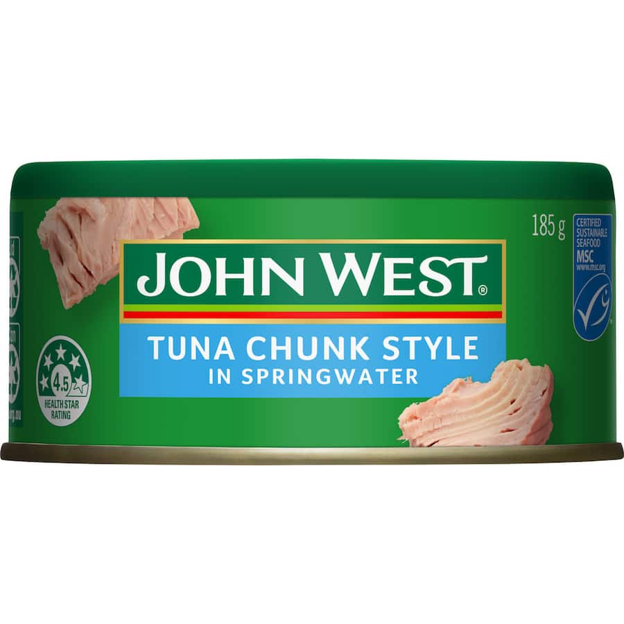 John West Tuna In Spring Water Tear tab can 185g