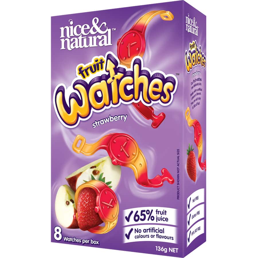 Nice & Natural Fruit Snacks Watches 8pk 136g