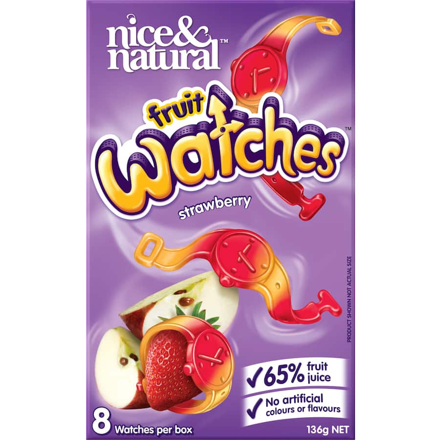 Nice & Natural Fruit Snacks Watches 8pk 136g