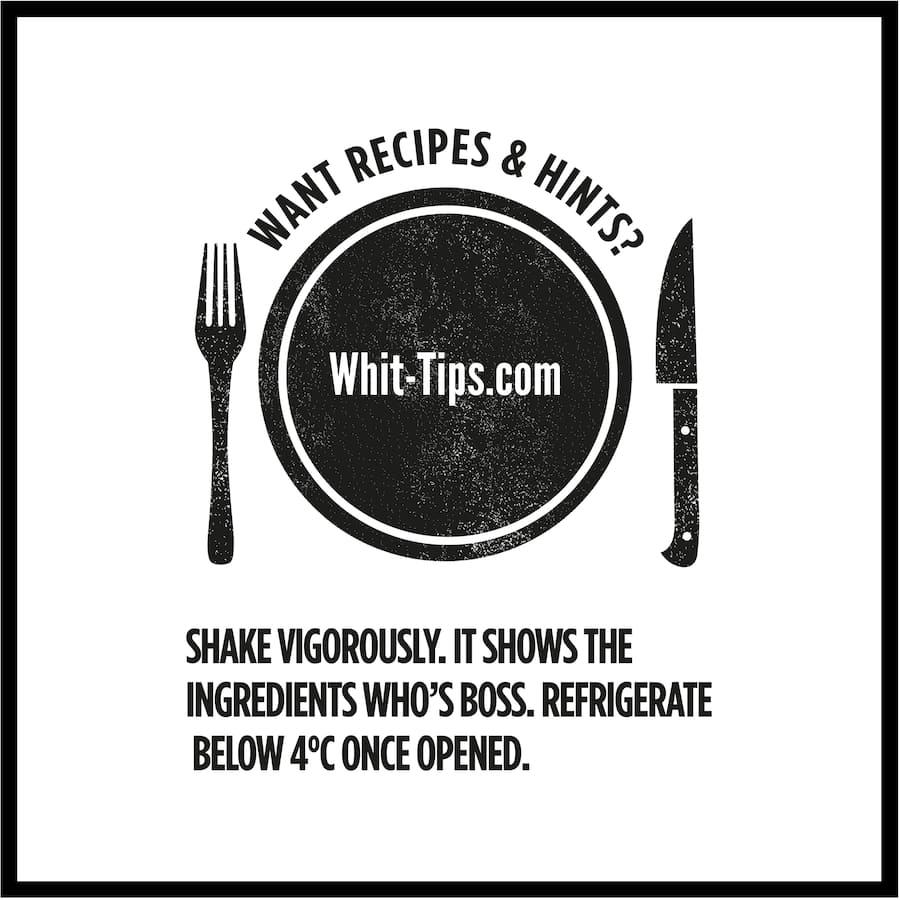 F. Whitlock & Sons Tomato Chutney Thick Sauce, a flavorful blend of tomatoes and apples, perfect for burgers, ribs, and breakfast.