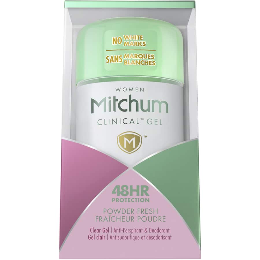 Mitchum Clinical Stick Powder Fresh offers all-day sweat and odor protection with a refreshing scent, ideal for active lifestyles.