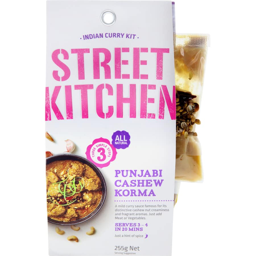 Street Kitchen Recipe Base Punjabi Cashew Korma Packet 255g