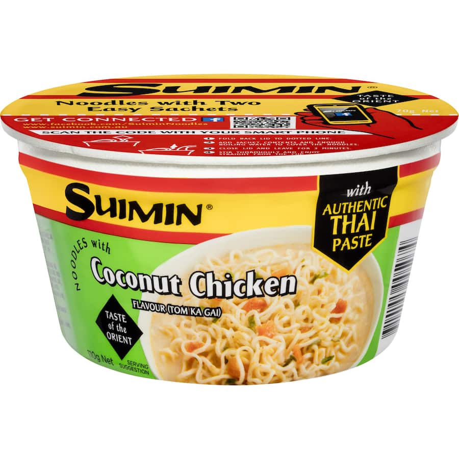 Suimin Instant Noodles Coconut Chicken Bowl 110g