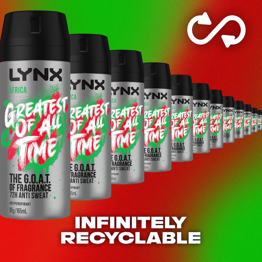 Lynx Antiperspirant Deodorant Africa, featuring an exotic scent and 72-hour sweat protection for confident all-day freshness.