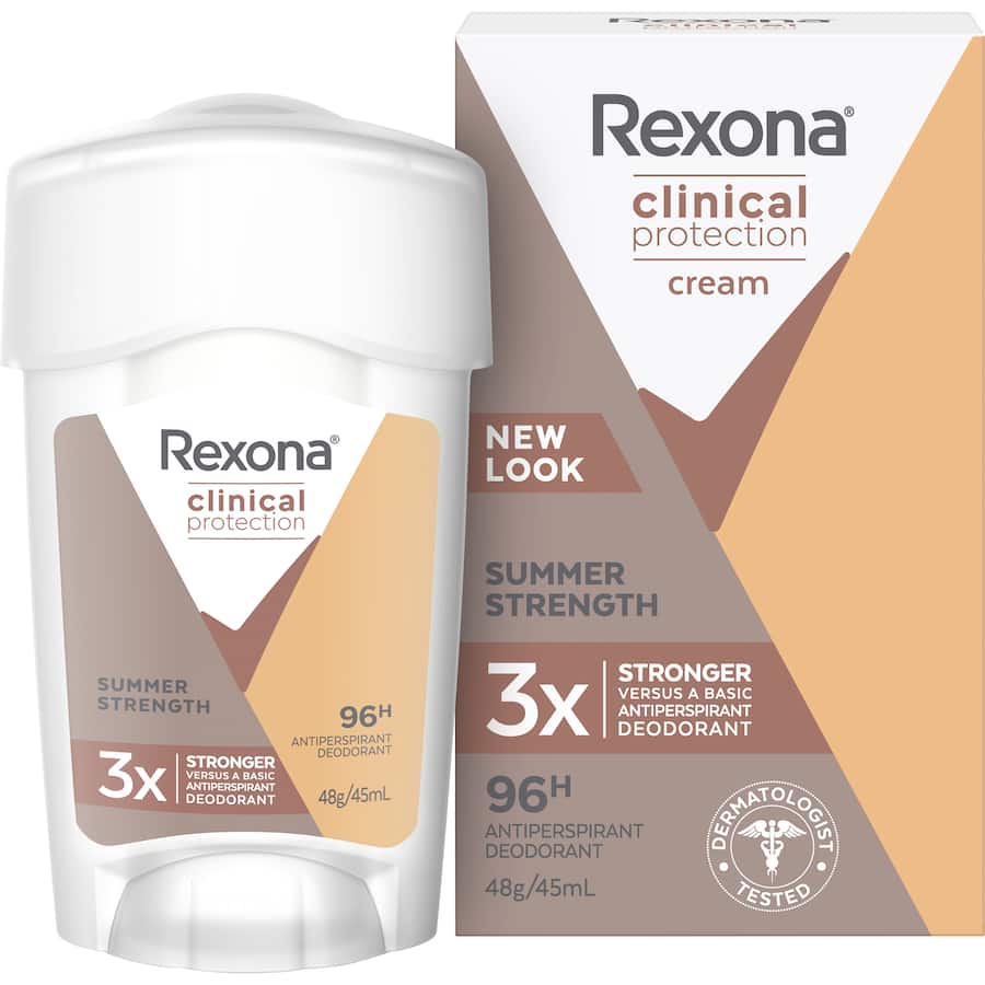 Rexona Women Clinical Protection Antiperspirant Summer Strength Bottle 45mL