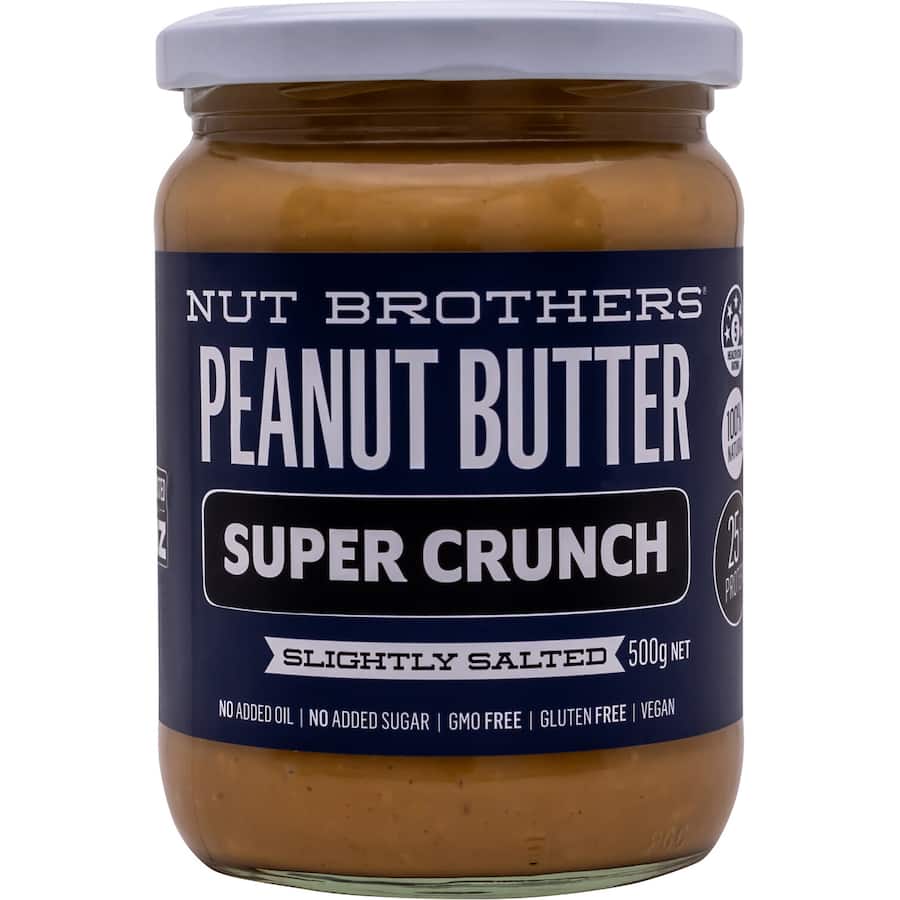 Nut Brothers Peanut Butter Crunchy Slightly Salted 500g