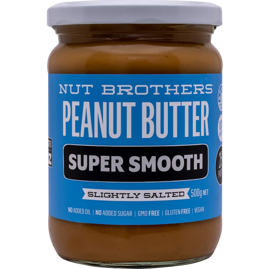 Nut Brothers Peanut Butter Smooth Slightly Salted 500g