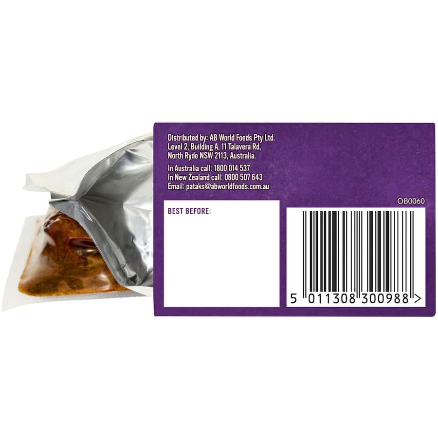 Pataks Recipe Base Butter Chicken Mild Packet 313g