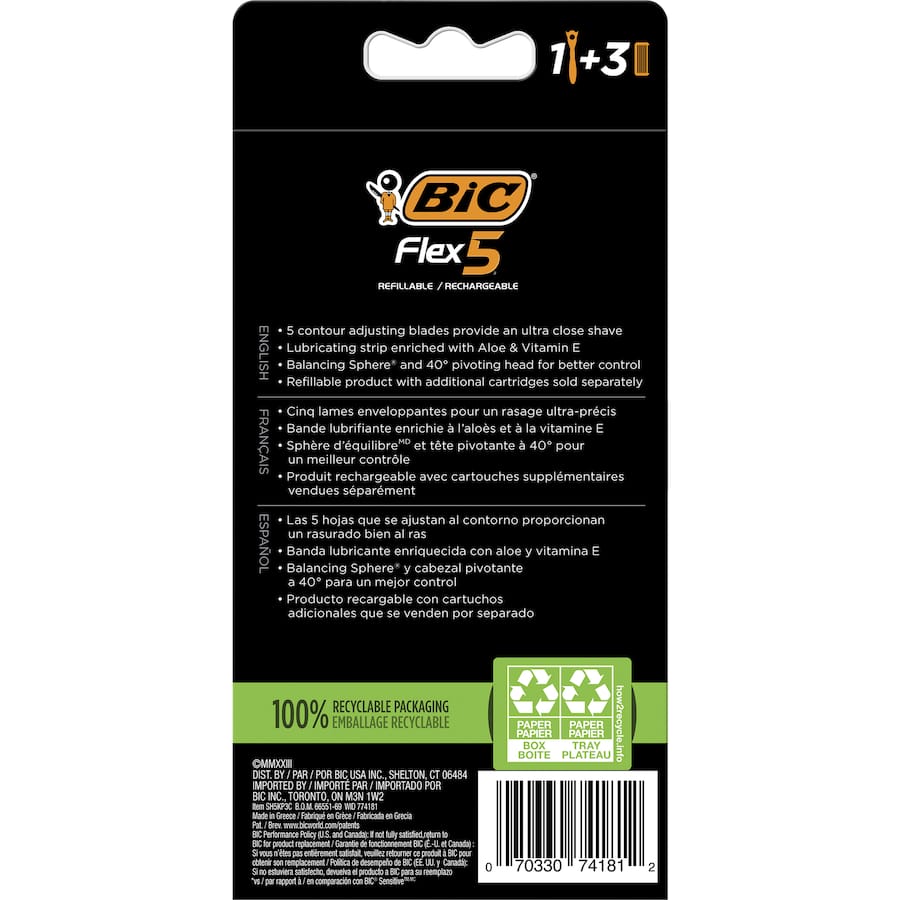 Bic Flex 5 Disposable Razors Hybrid 3pack