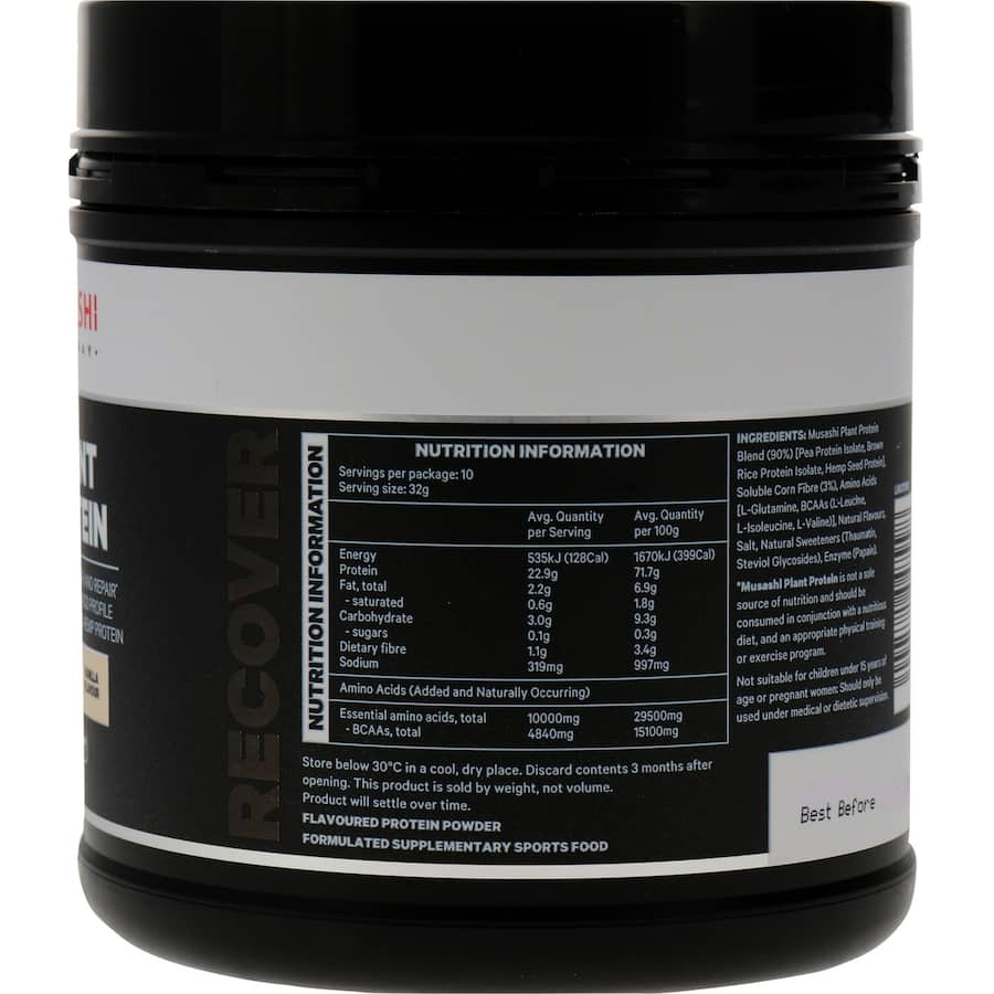 Musashi Plant Protein Powder Vanilla