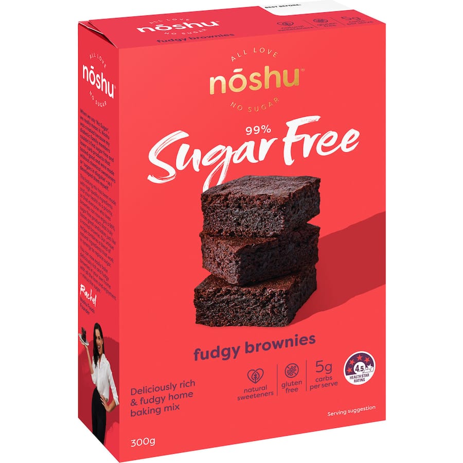 Noshu 99% Sugar Free Brownie Mix Fudgy 300g