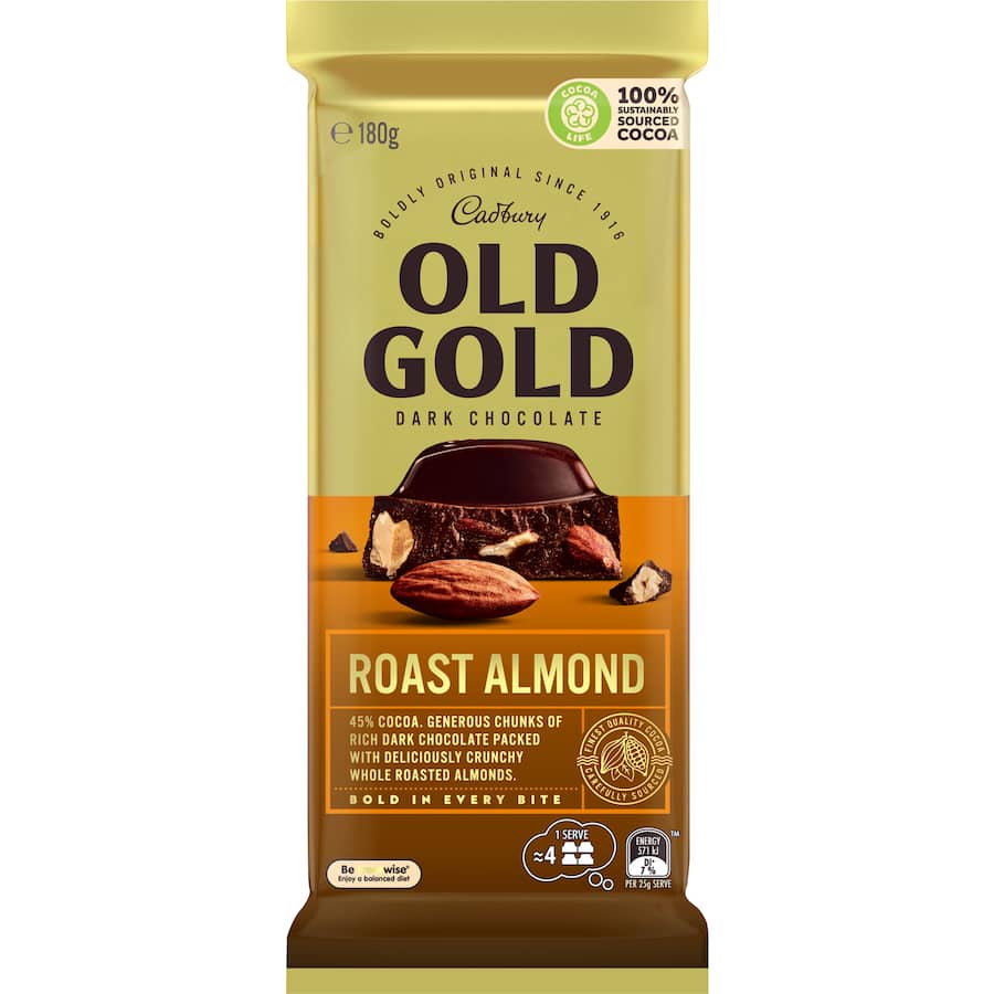Cadbury Chocolate Old Gold Roast Almond 180g