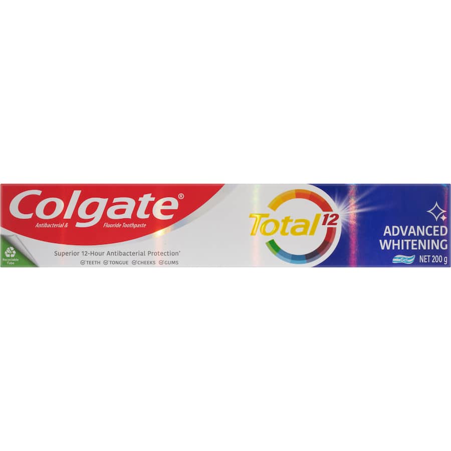 Colgate Total Antibacterial Toothpaste Whitening Value Pack