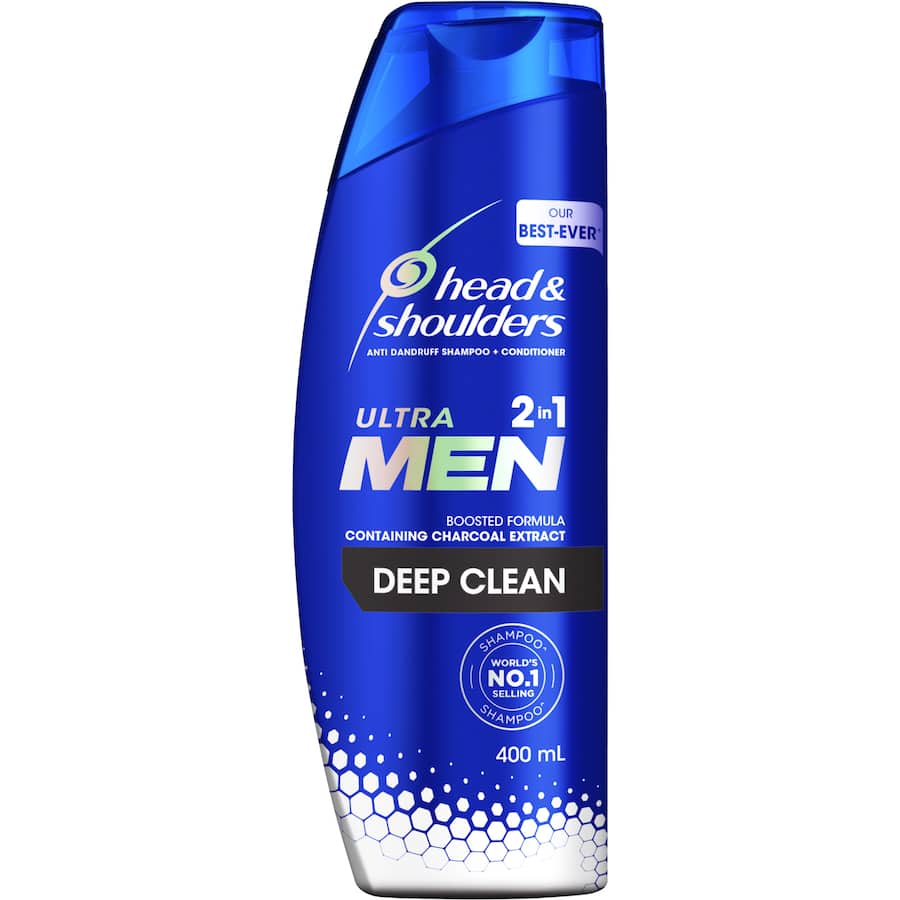Head & Shoulders Ultra Men 2 In 1 Shampoo & Conditioner Deep Clean 400mL