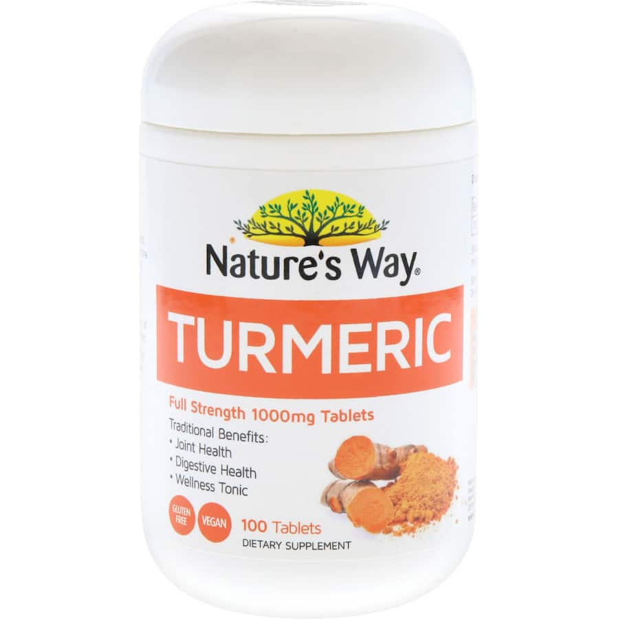 Natures Way Super Foods Turmeric Tablets 100pack
