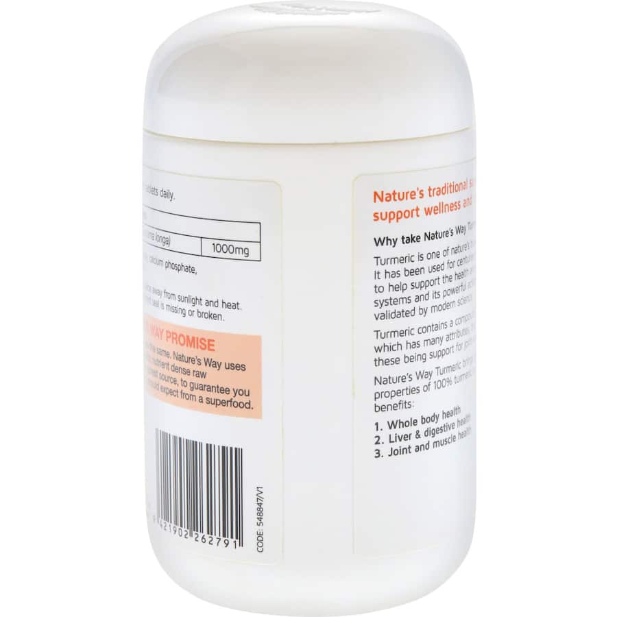 Natures Way Super Foods Turmeric Tablets 100pack