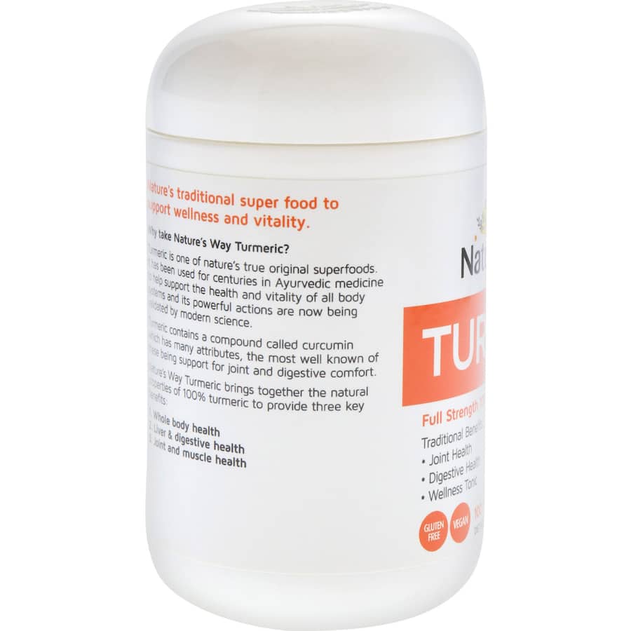 Natures Way Super Foods Turmeric Tablets 100pack