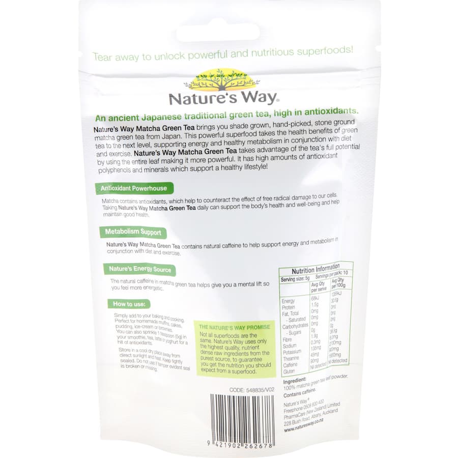 Natures Way Super Foods Matcha 50g