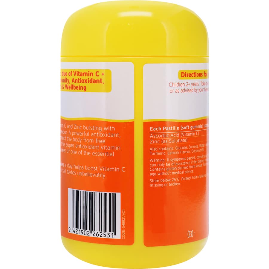 Natures Way Kids Smart Vita Gummies Vitamin C + Zinc Citrus Flavour Pastilles