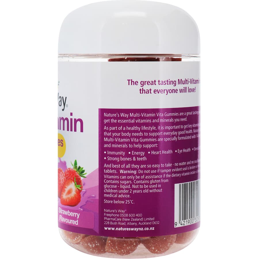 Natures Way Adults Vita Gummies Multivitamin Strawberry Flavour Pastilles