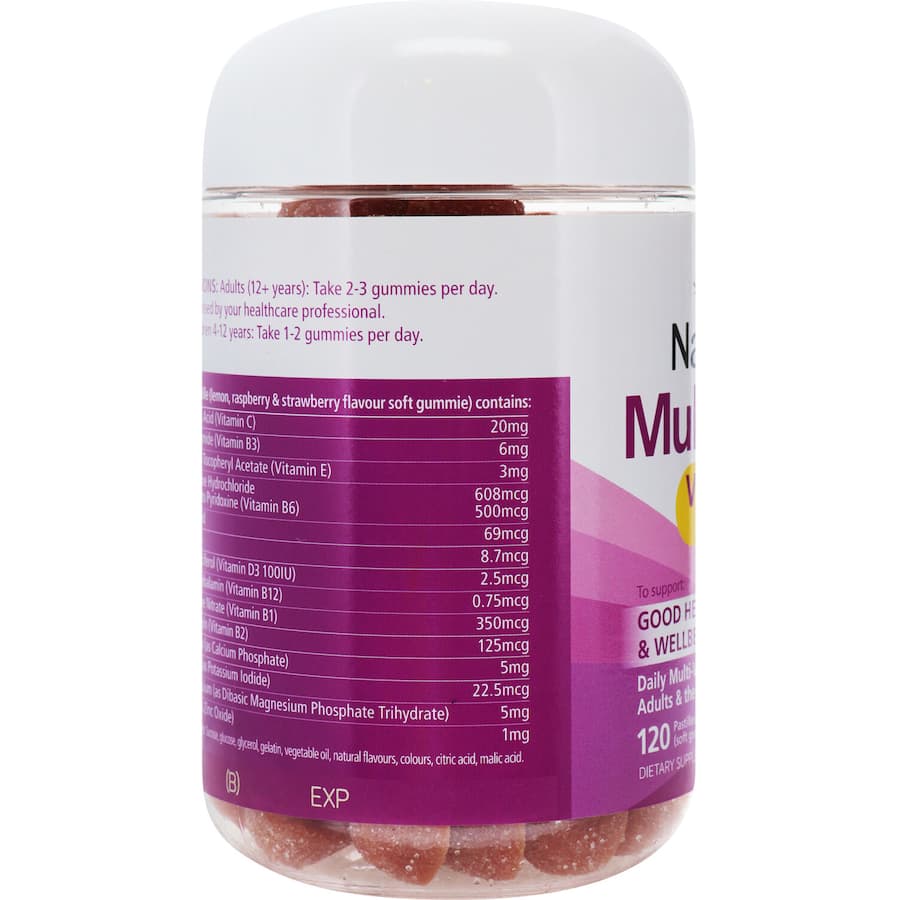 Natures Way Adults Vita Gummies Multivitamin Strawberry Flavour Pastilles