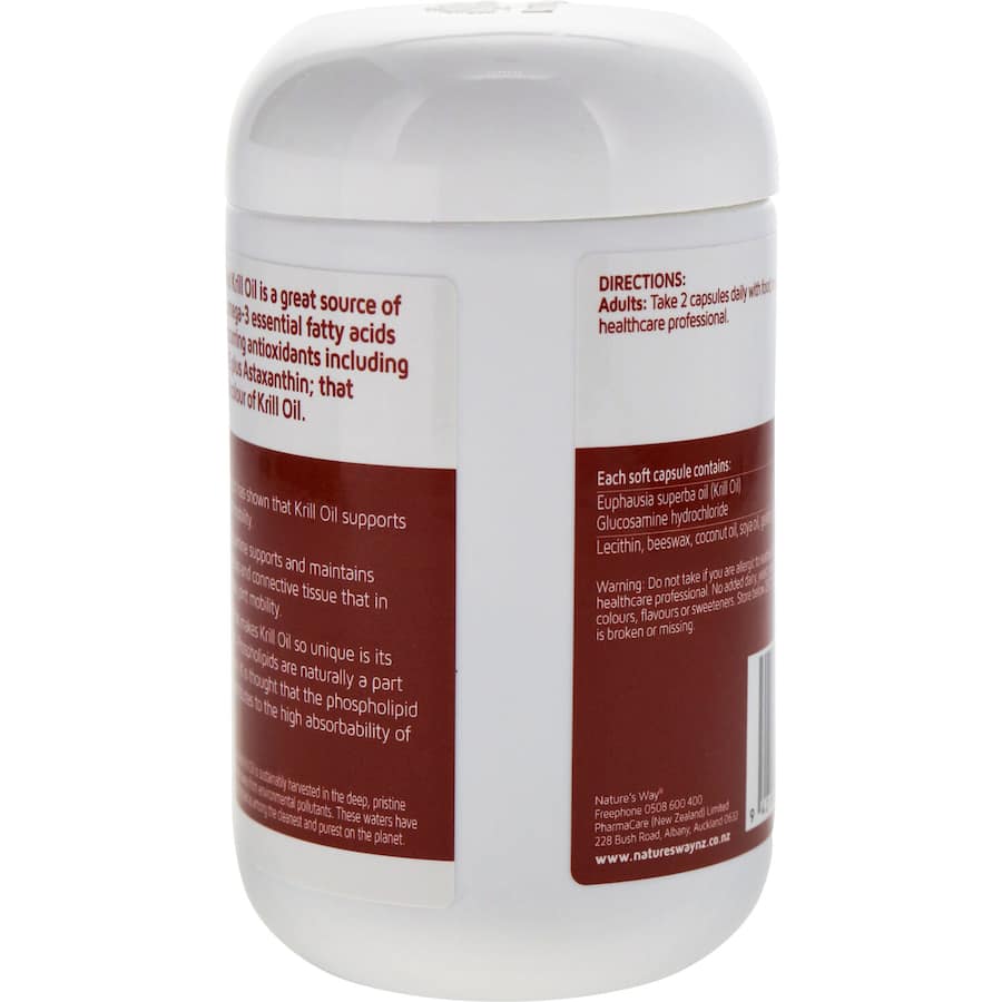 Natures Way Krill Oil Red Plus Glucosamine 60pack