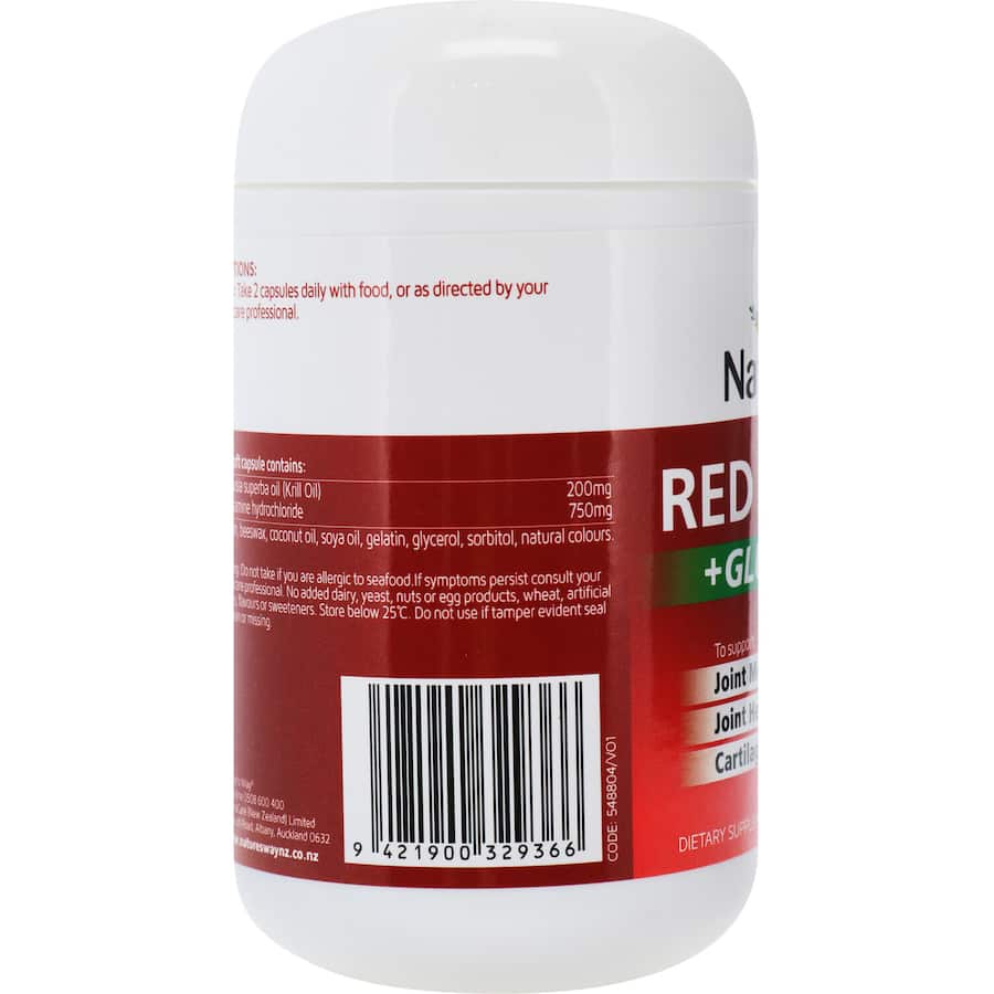 Natures Way Krill Oil Red Plus Glucosamine 60pack