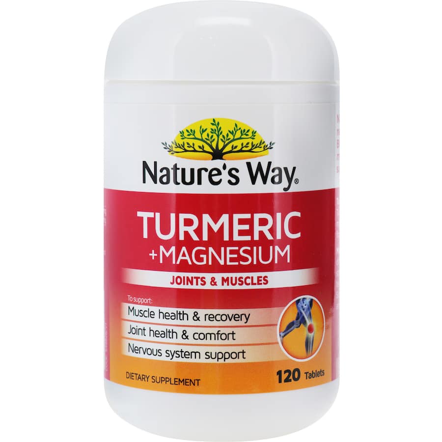Natures Way Turmeric Plus Magnesium 120pack
