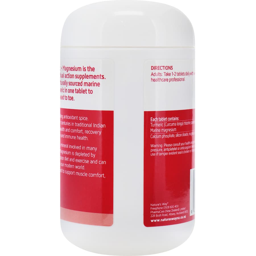 Natures Way Turmeric Plus Magnesium 120pack